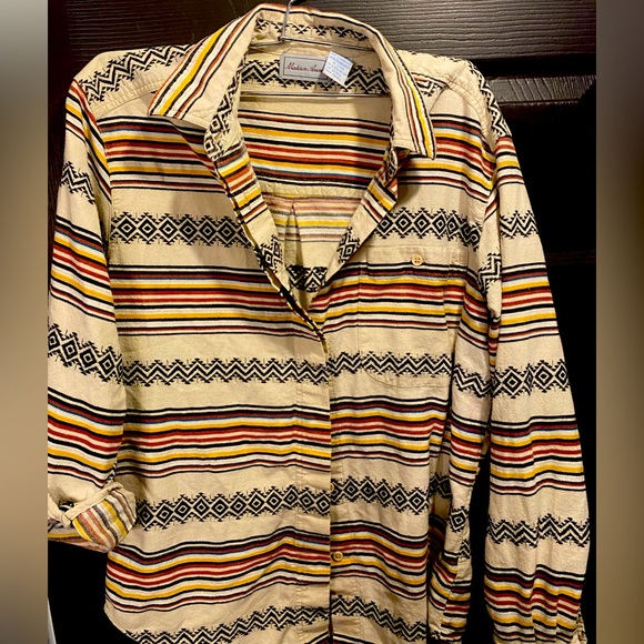 Vintage Madison Avenue Western Print unisex button down - Picture 3 of 5